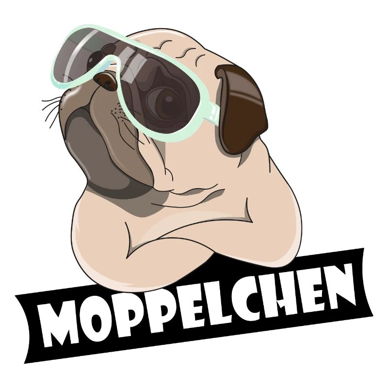 Moppelchen Kosename Spitzname Geschenk Hund Mops