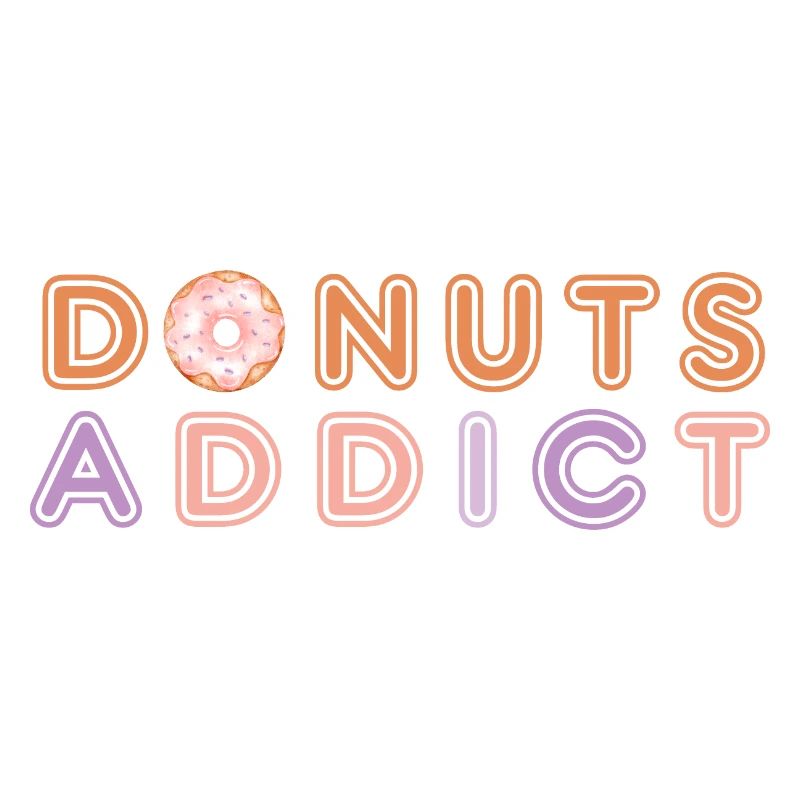 Donuts süchtig hellrosa