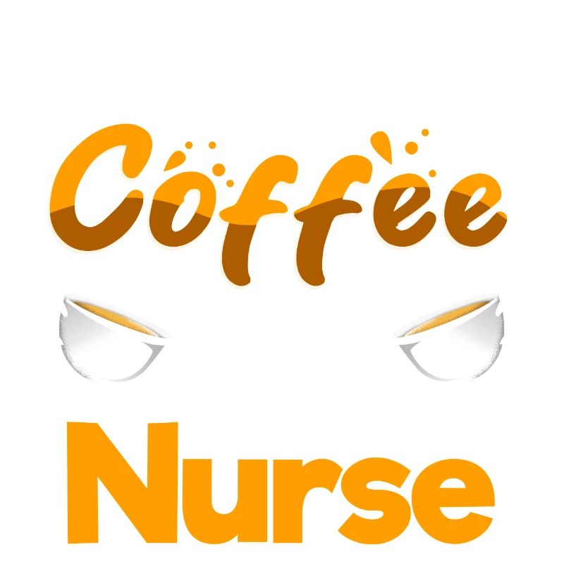Half Coffee Half Nurse Funny Nursing Humor RN