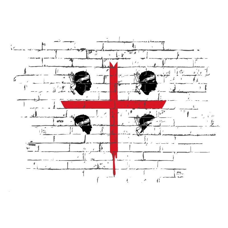 Drapeau de la Sardaigne Drapeau sarde Drapeau de la Sardaigne