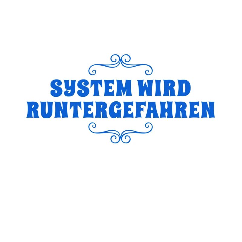 System wird heruntergefahren