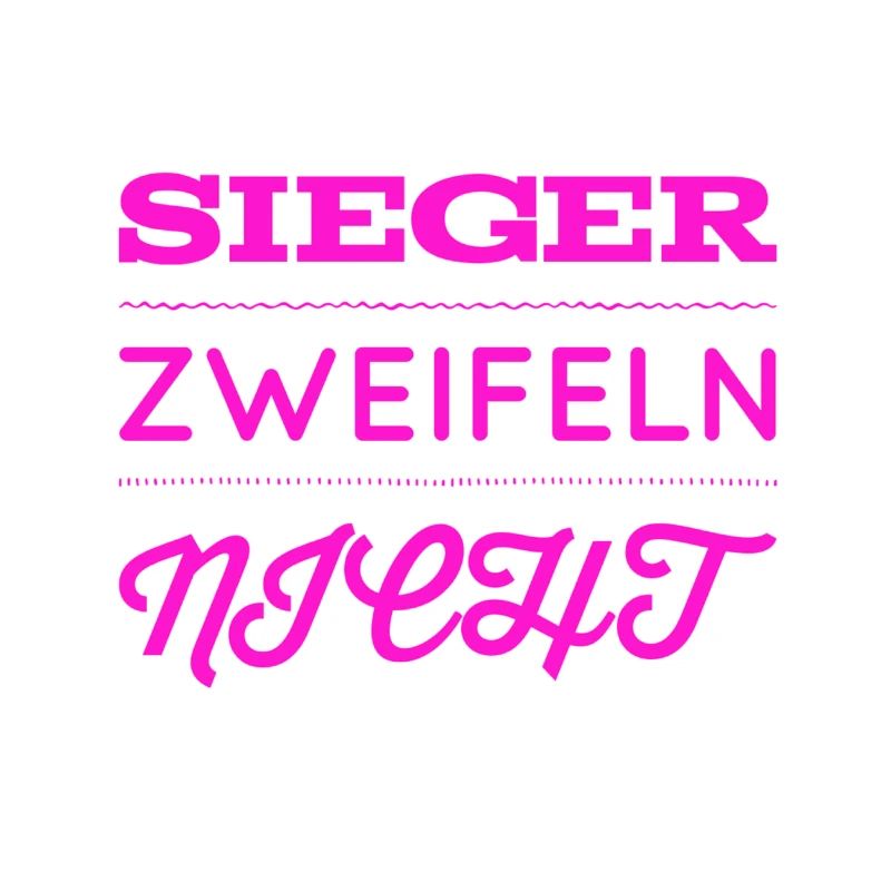 vor dir steht ein Gewinner
