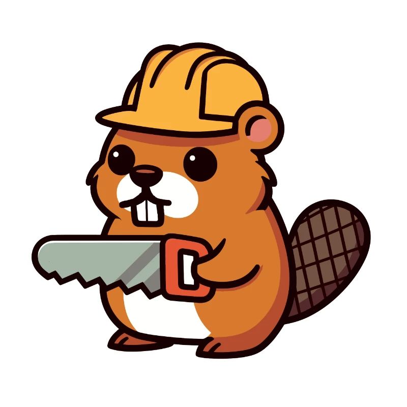 Beaver Bob Builder Saw Helmet Craftsman Profession