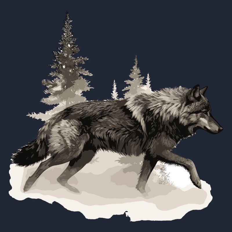 Wolf Scratch Marks Claws Wild Forest Animal