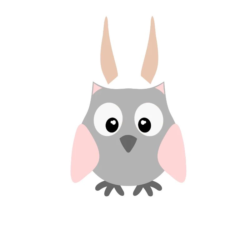 Frohe Ostern Eule Uhu