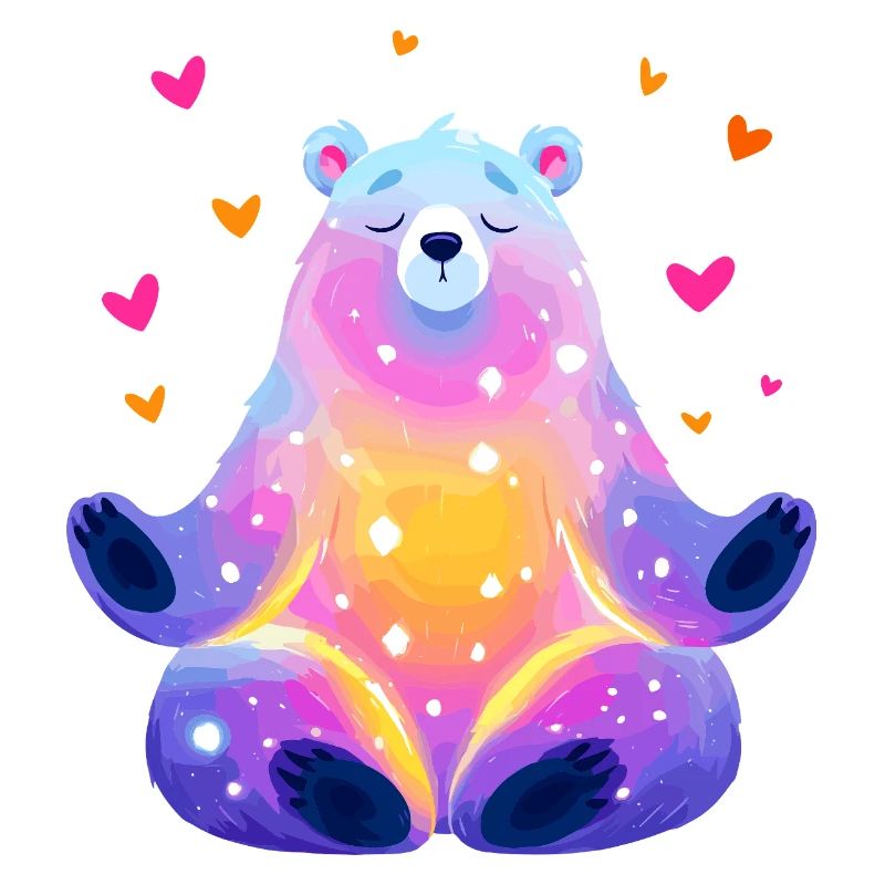 Regenbogen Bär