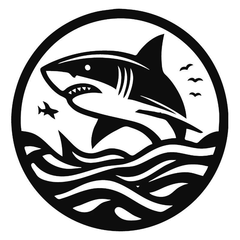 Design de requin cool pour le fan de requin