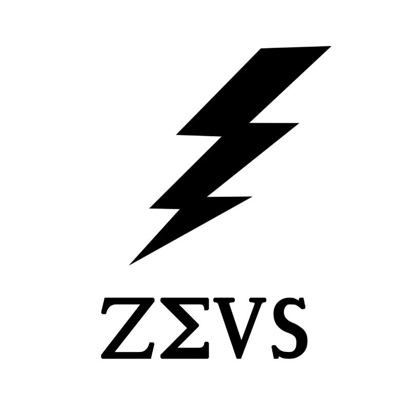 Zeus design with flash gift idea black