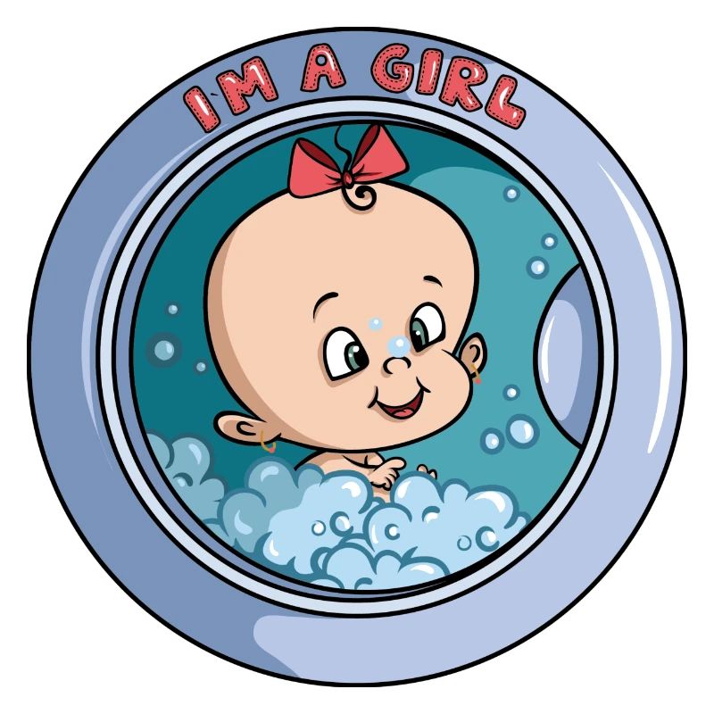 Ich bin ein Mädchen - Waschmaschine