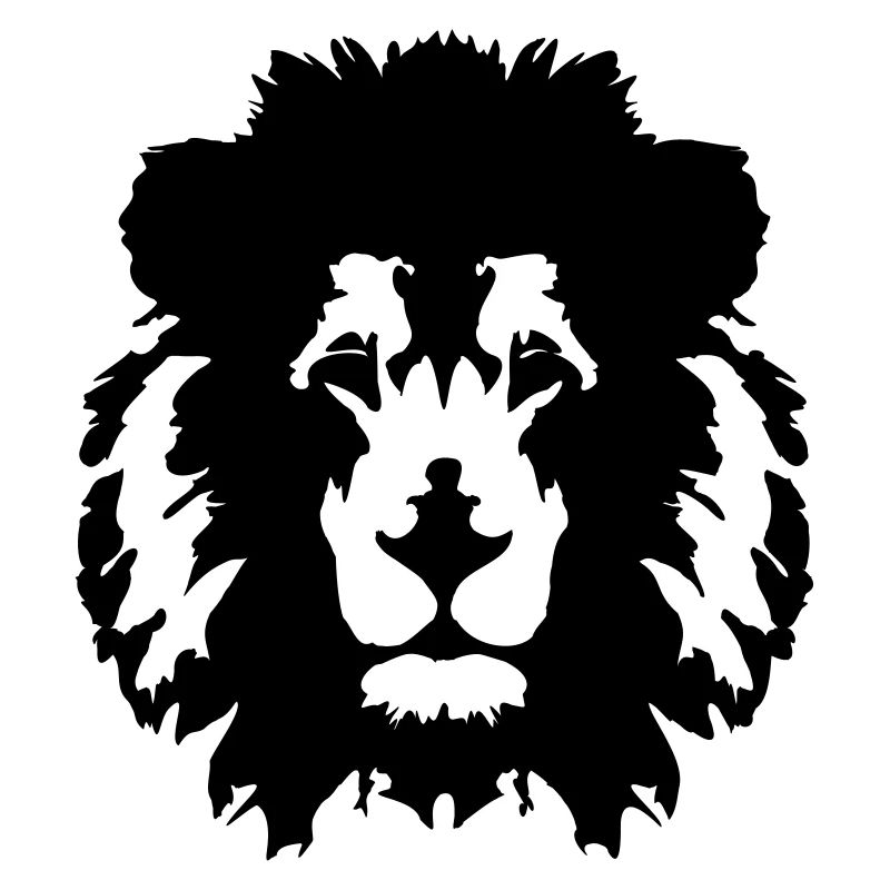 Visage de lion