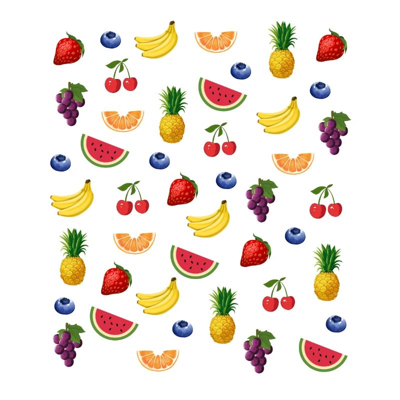 fruit pattern strawberry grape cherry pineapple