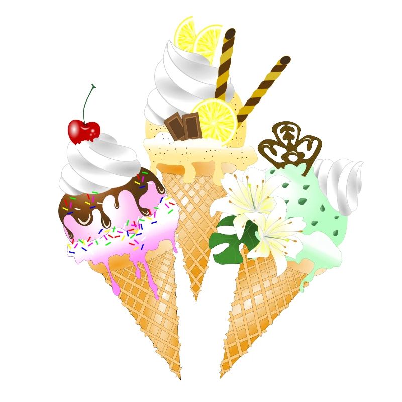 Cornet de crème glacée