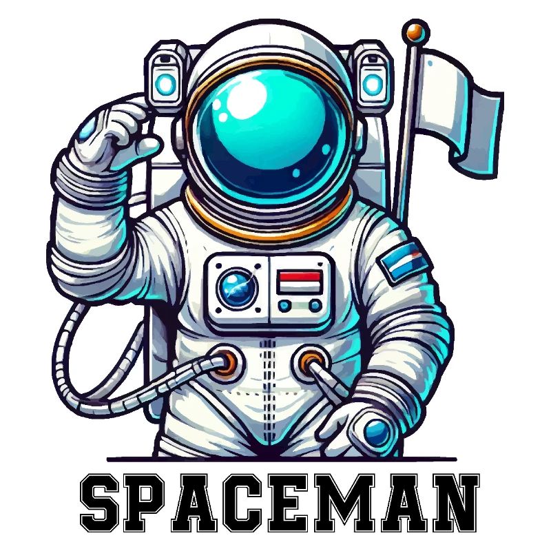 Astronaute de bande dessinée de l’espace