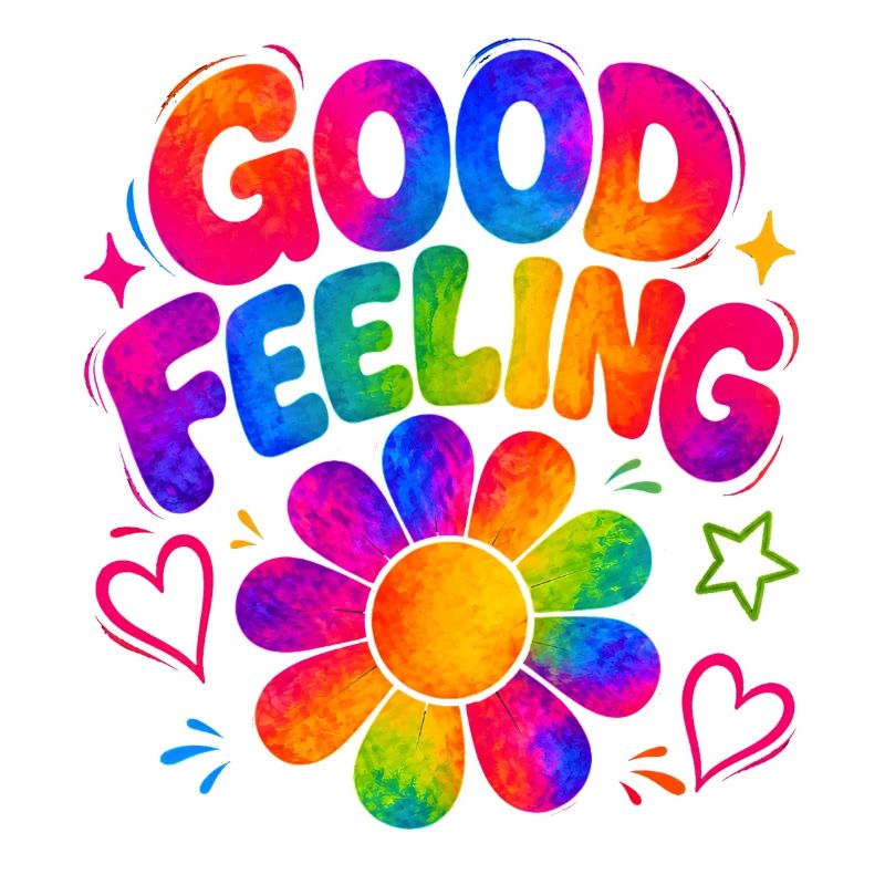 GOOD FEELING - Bunte Retro-Vibes mit Flower-Power