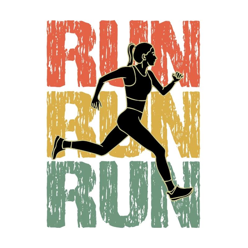 Run Run Run Vintage Runner Mädchen