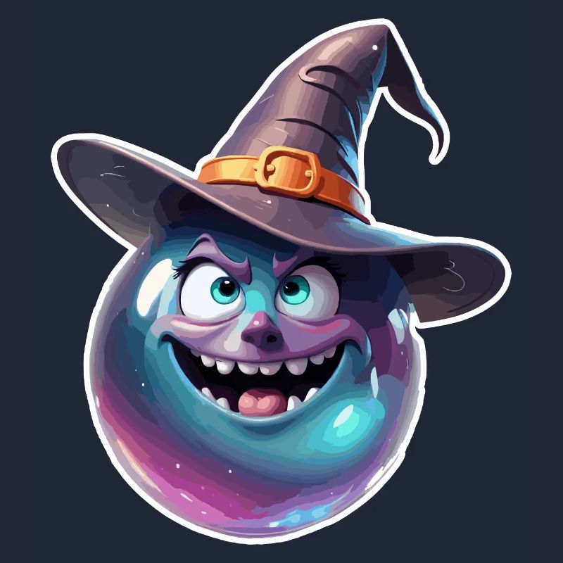 Magic Ball / Witch Hat / Face / Funny