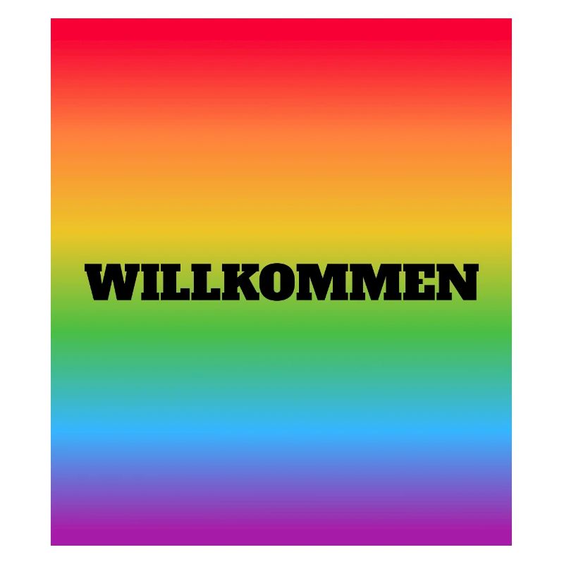Willkommen Rainbow Welcome