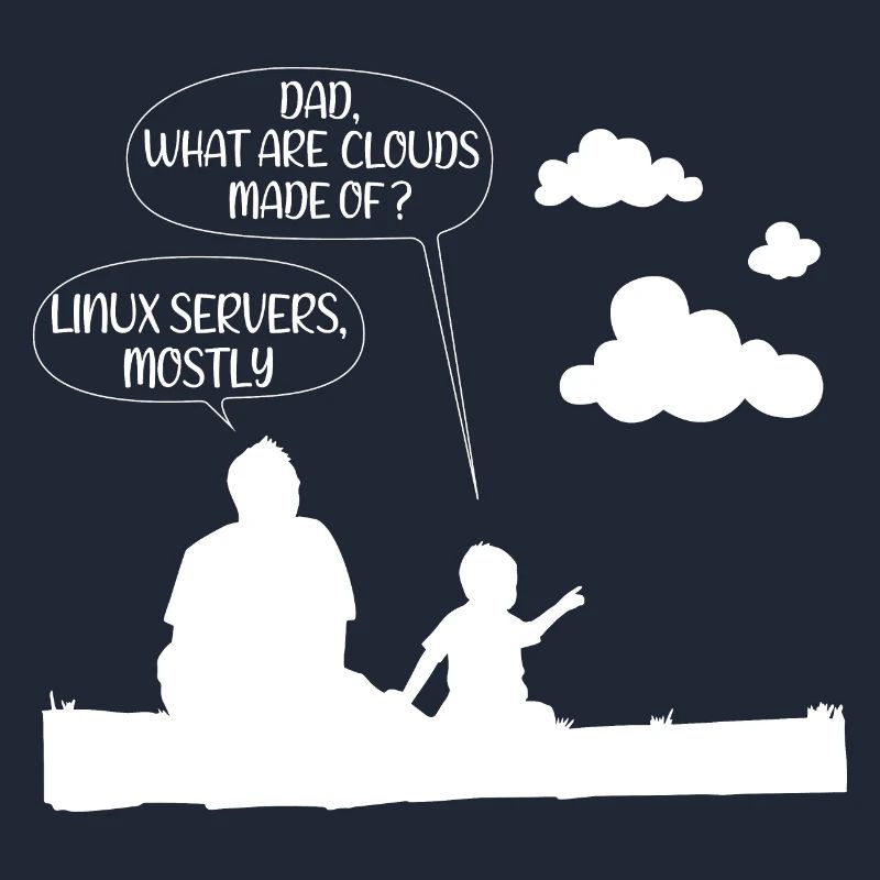 Clouds are mostly made of linux server gift