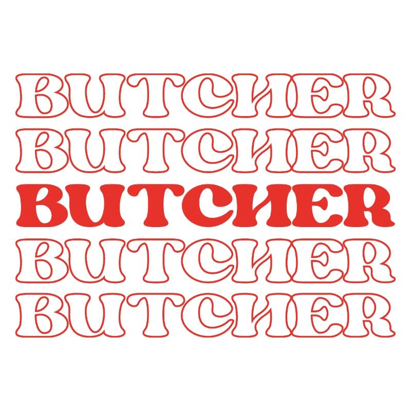 Metzger Fleischschneider Fleischverarbeiter