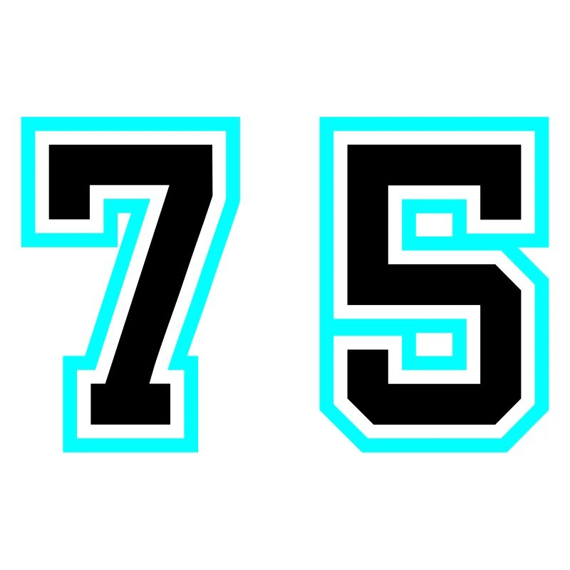 75 Symbole numérique