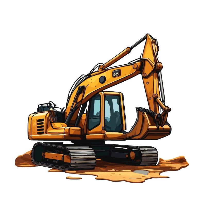 Excavator / construction site / machine /digging / shovel