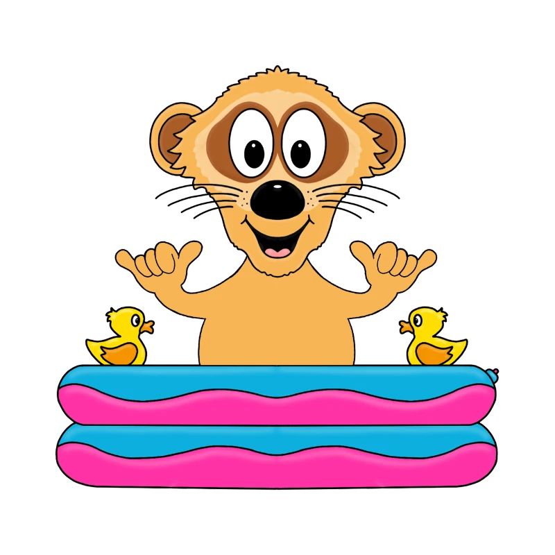 ERDMÄNNCHEN - POOL - SHAKA - SOMMER - TIERISCH