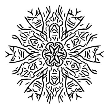 Mandala Flower Lines Abstract Shape Pattern