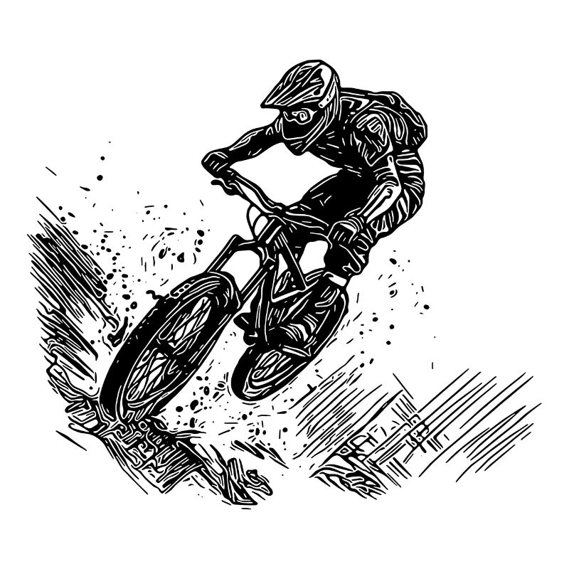 VTT vélo descente saut