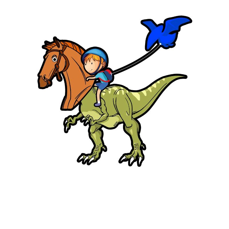 Dino T-Rex Schule Schüler Drache Geschenkidee