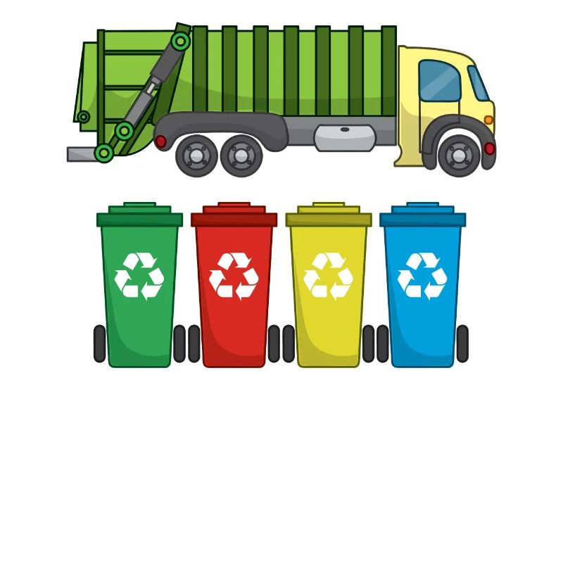 Garbage Truck For Garbage Disposal Recycling I Gift Idea