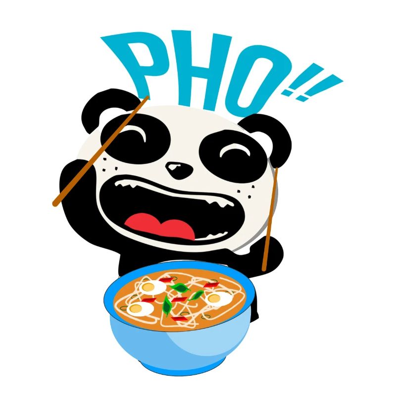 Pho Panda Nudeln Suppe Vietnam I Geschenkidee