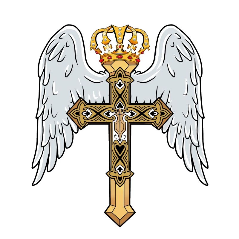 Croix céleste avec couronne