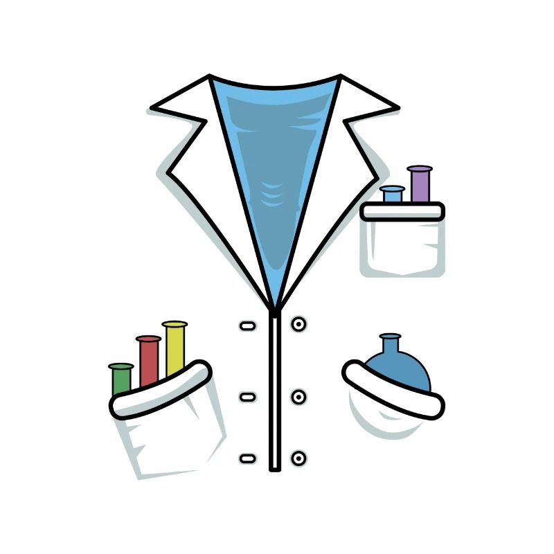 Lab coat smock chemist lab technician gift