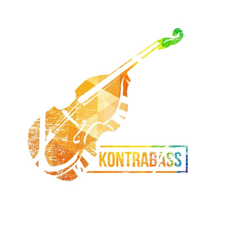 Kontrabass Geige Polygon