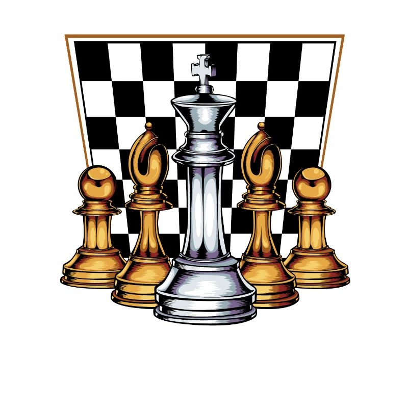 Échiquier King Lady Runner Tower Springer Bauer