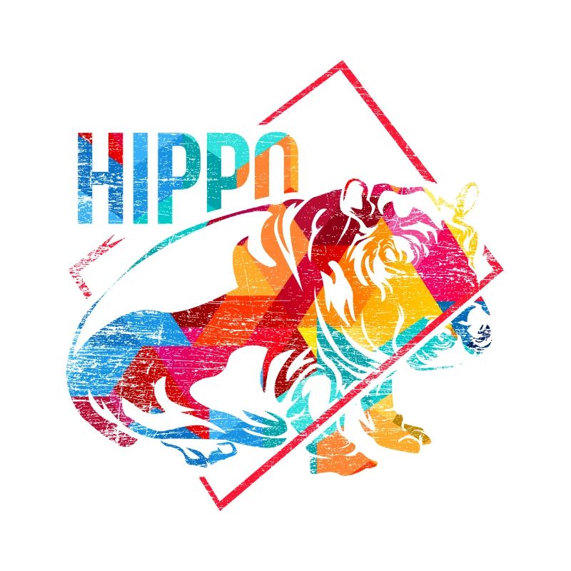 Hippopotame Polygone