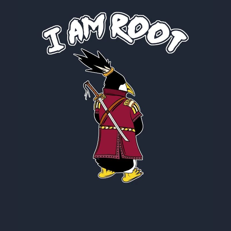 Linux Penguin I Am Root Geeks Nerd Computer Ninja