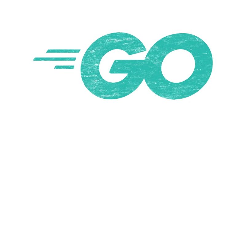 Langage de programmation Go avec logo Go en détresse