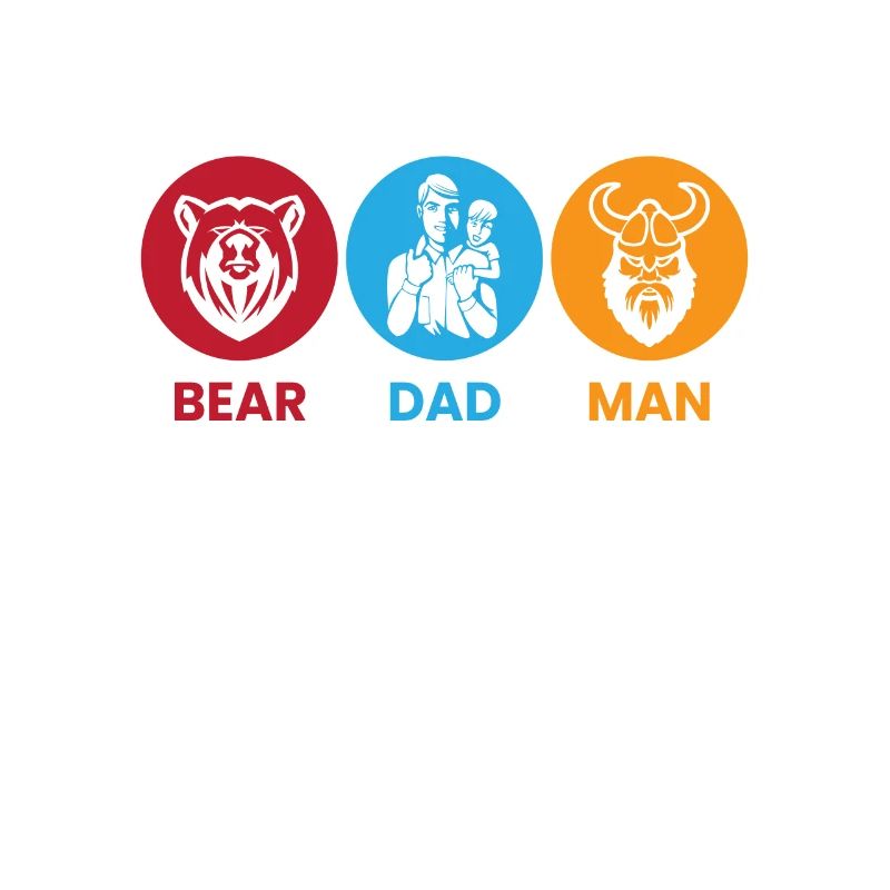 Bear Dad Man Bartträger Vater Wikinger