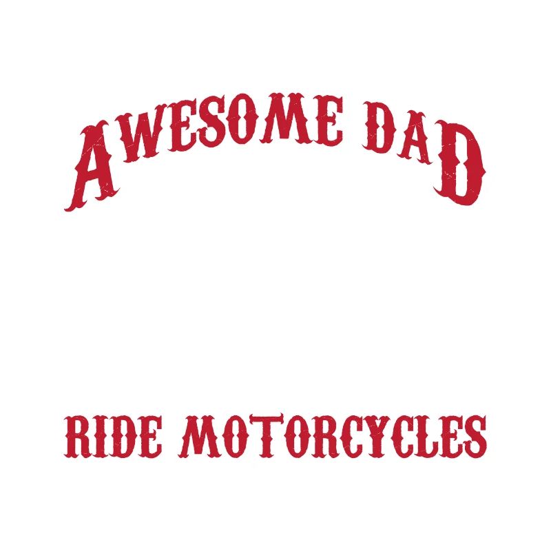 Bärtiger Papa mit Bart Tattoos Motorradfahrer