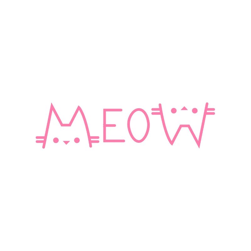 Conception de chat "MEOW"