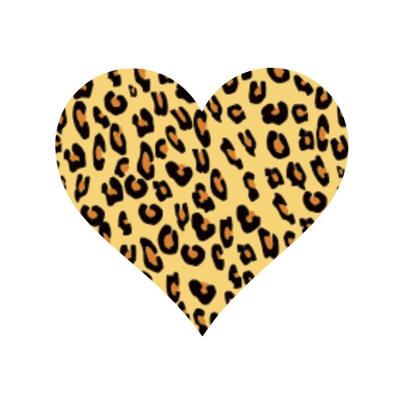 Leopard leopard fan leopard pattern heart