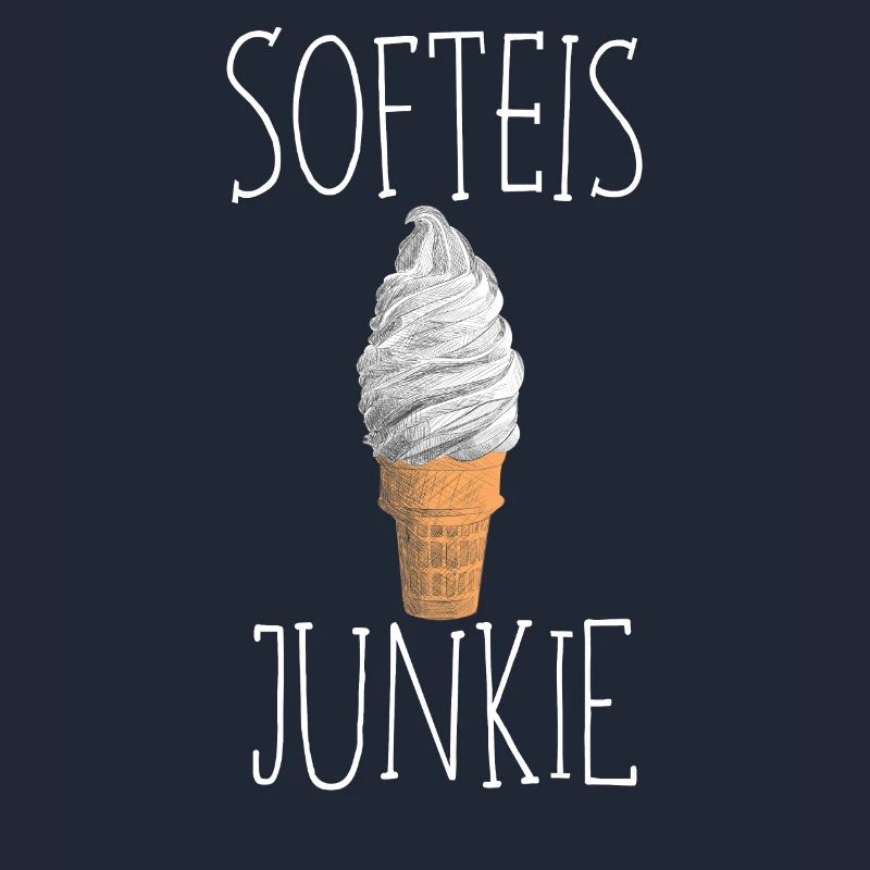 Softeis Junkie Eis Eiscreme Sommer Sonne Waffeleis