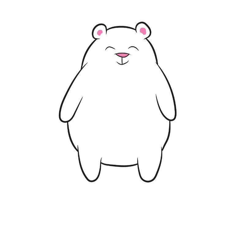 Nur ein Mädchen, das Eisbären liebt süßes