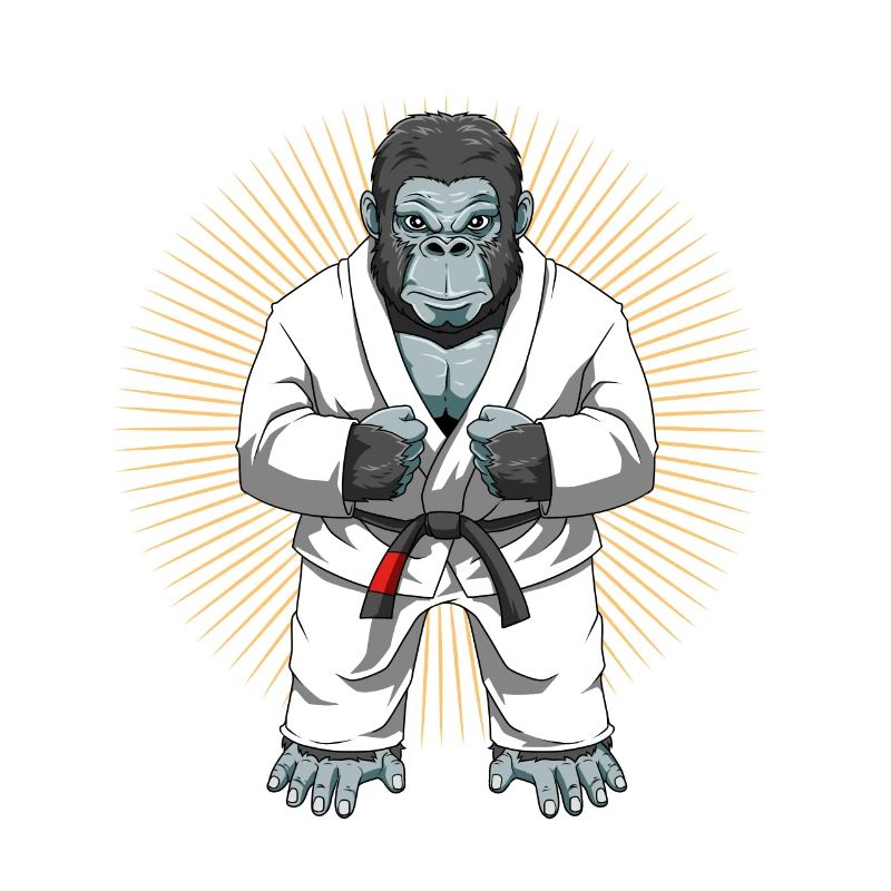 Gorille dans le BJJ Gi - Jiu Jitsu