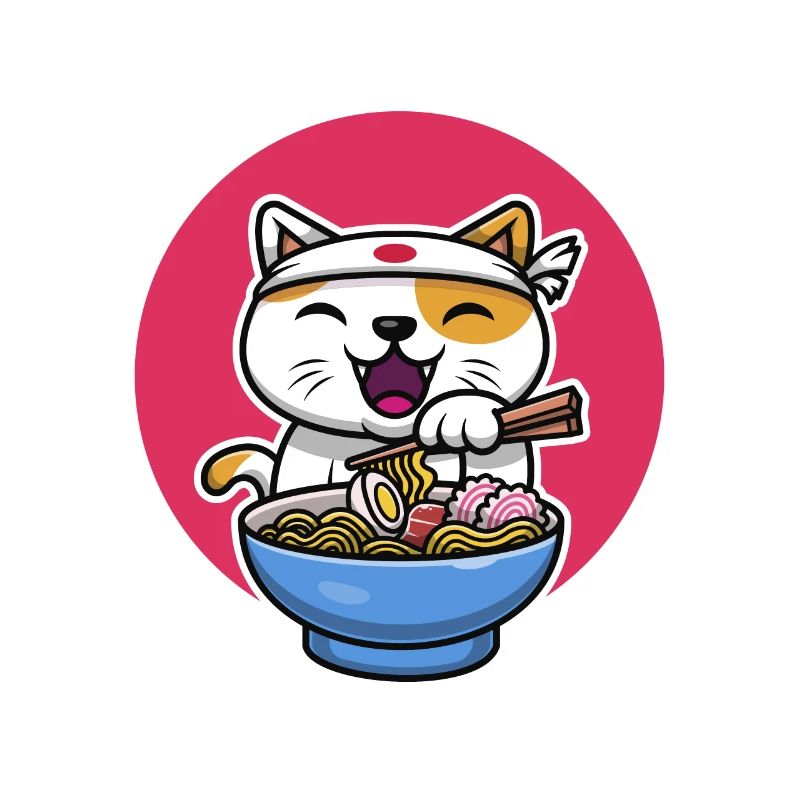 Ramen Cat Design