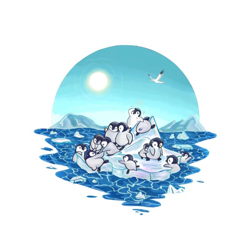 Climate Change Global Warming Penguins Gift