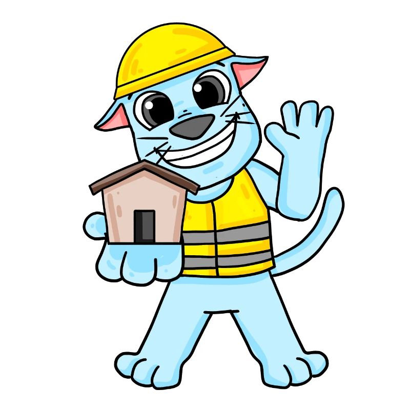 Cadeau de construction de maison de chat constructeur