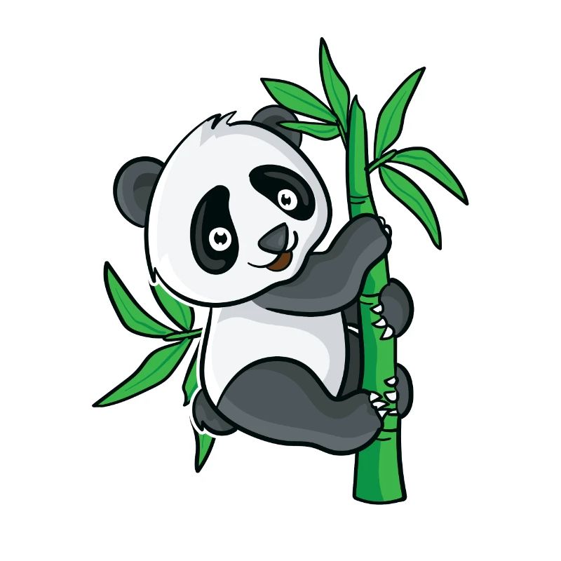 Conception mignonne de bambou de panda pour les fans de panda