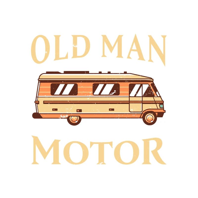 Alter Mann mit einem Wohnmobil lustige RV Geschenk